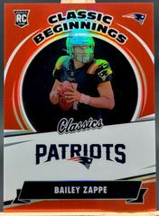 Bailey Zappe [Red] #CB-21 Football Cards 2022 Panini Classics Beginnings Prices