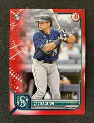 Cal Raleigh [Red] #49 Baseball Cards 2022 Bowman Prices
