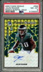 Jalen Reagor [Gold] #RS8 Football Cards 2020 Panini Mosaic Rookie Scripts Prices