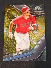 Mike Trout [Gold Mini Diamond] #100 Baseball Cards 2023 Topps Chrome Black Prices