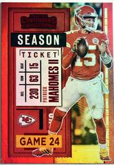 Patrick Mahomes II [Red Zone] Football Cards 2020 Panini Contenders Prices