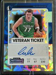 Luka Doncic [Cracked Ice] Basketball Cards 2021 Panini Contenders Veteran Ticket Autograph Prices