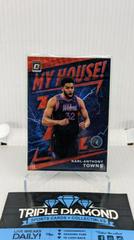 Karl Anthony Towns [Red Wave] Basketball Cards 2019 Panini Donruss Optic My House Prices