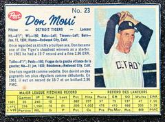 Don Mossi [Hand Cut] #23 Baseball Cards 1962 Post Canadian Prices