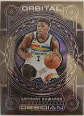 Anthony Edwards [Purple] #1 Basketball Cards 2022 Panini Obsidian Orbital Prices