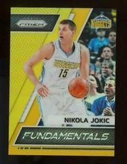 Nikola Jokic [Gold Prizm] #50 Basketball Cards 2017 Panini Prizm Fundamentals Prices
