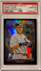 Derek Jeter [Black Refractor] #215 Baseball Cards 2013 Bowman Chrome Prices