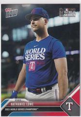 Nathaniel Lowe [Team Color Gradient] #WS-6 Baseball Cards 2023 Topps Now World Series Champions Prices