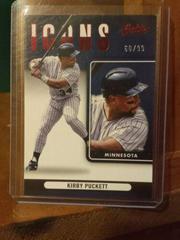 Kirby Puckett [Spectrum Red] Baseball Cards 2022 Panini Absolute Icons Prices