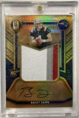 Bailey Zappe [Prime] Football Cards 2022 Panini Gold Standard Rookie Jersey Autographs Jumbo Prices