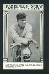 Walter Johnson Baseball Cards 1948 Baseball's Great Hall of Fame Exhibits Prices