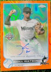 Kahlil Watson [Autograph] Baseball Cards 2022 Topps Pro Debut Chrome Prices