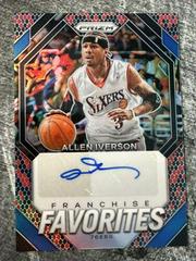 Allen Iverson [Snakeskin Prizm] #6 Basketball Cards 2023 Panini Prizm Franchise Favorites Signature Prices