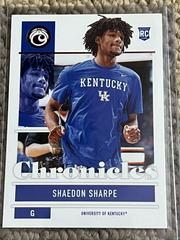 Shaedon Sharpe [Pink] Basketball Cards 2022 Panini Chronicles Draft Picks Prices