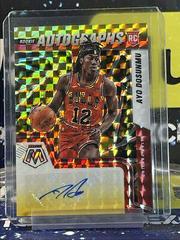 Ayo Dosunmu [Choice Red Yellow] Basketball Cards 2021 Panini Mosaic Rookie Autographs Prices