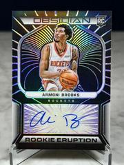 Armoni Brooks [Purple] #RES-ARM Basketball Cards 2021 Panini Obsidian Rookie Eruption Signatures Prices