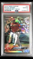 Rafael Devers [Retail] #18 Baseball Cards 2018 Topps Chrome Complete Set Prices