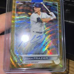 Adam Frazier [Gold Wave] Baseball Cards 2022 Topps Chrome Veteran Autographs Prices