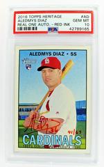 Aledmys Diaz [Red Ink] Baseball Cards 2016 Topps Heritage Real One Autographs Prices