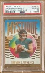 Trevor Lawrence [Light Blue] #MY-1 Football Cards 2021 Panini Illusions Mystique Prices