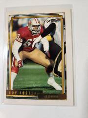 Roy Foster Football Cards 1992 Topps Gold Prices