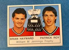 B. Hayward, P. Roy [WM. M. Jennings Trophy] Hockey Cards 1988 Panini Stickers Prices