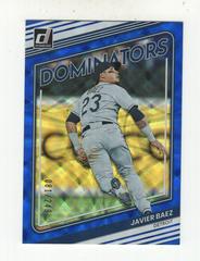Javier Baez [Blue] #D-3 Baseball Cards 2022 Panini Donruss Dominators Prices