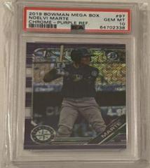 Noelvi Marte [Purple Refractor] #97 Baseball Cards 2019 Bowman Mega Box Chrome Prices