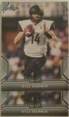 Kyle Shurmur #48 Football Cards 2019 Leaf Draft Prices