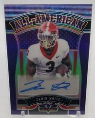 Zamir White [Purple] Football Cards 2022 Leaf Valianz Autographs All-American Prices