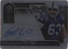 Jeff Saturday #SS-JSA Football Cards 2020 Panini Elements Steel Signatures Prices