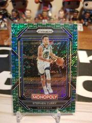 Stephen Curry [Green Millionaire Shimmer] #28 Basketball Cards 2023 Panini Prizm Monopoly Prices