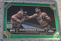 Alexsandar Rakic [Green Refractor] #11 Ufc Cards 2024 Topps Chrome UFC Prices