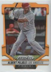 Albert Pujols [Orange Die Cut Prizm] Baseball Cards 2014 Panini Prizm Prices