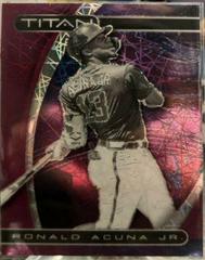Ronald Acuna Jr. [Pink] #2 Baseball Cards 2021 Panini Chronicles Titan Prices
