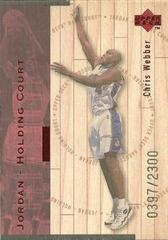 Chris Webber, Michael Jordan [Red] Basketball Cards 1998 Upper Deck Hardcourt Jordan Holding Court Prices
