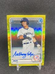 Anthony Volpe [Yellow Refractor] #CPA-AV Baseball Cards 2020 Bowman Chrome Prospect Autographs Prices