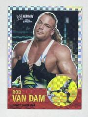 Rob Van Dam [Xfractor] #25 Wrestling Cards 2007 Topps Heritage II Chrome WWE Prices