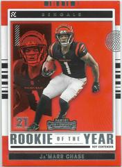 Ja'Marr Chase #ROY-JCH Football Cards 2021 Panini Contenders Rookie of the Year Prices