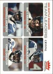 Matt Hasselbeck, Shaun Alexander, Darrell Jackson, Chike Okeafor [Crystal] Football Cards 2004 Fleer Tradition Prices