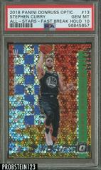 Stephen Curry [Fast Break Holo] Basketball Cards 2018 Panini Donruss Optic All Stars Prices