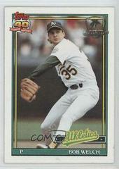 Bob Welch #50 Baseball Cards 1991 Topps Desert Shield Prices