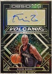 Kevin Garnett [Yellow] Basketball Cards 2021 Panini Obsidian Volcanic Signatures Prices