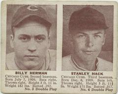 Billy Herman, Stanley Hack Baseball Cards 1941 Double Play Prices