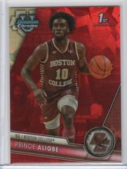 Prince Aligbe [Red] #13 Basketball Cards 2023 Bowman Chrome University Prices