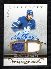 Auston Matthews [Material Autograph Gold] #105 Hockey Cards 2021 Upper Deck Artifacts Prices