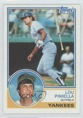 Lou Piniella #307 Baseball Cards 1983 Topps Prices
