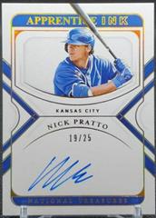 Nick Pratto [Holo Gold] #AI-NP Baseball Cards 2022 Panini National Treasures Apprentice Ink Autographs Prices