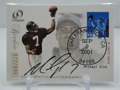 Michael Vick [Postmarked Rookies Autograph] Football Cards 2001 Fleer Legacy Prices