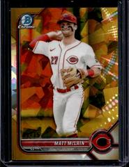 Matt McLain [Sapphire Gold] #BDC-100 Baseball Cards 2022 Bowman Draft Chrome Prices